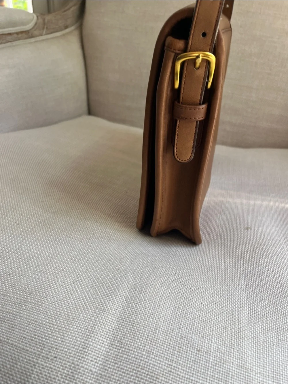 Coach Vintage Saddle Pouch Large Brown NYC Rare